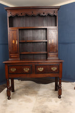 Load image into Gallery viewer, English Oak Inlaid Welsh Dresser c.1900