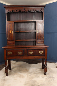 English Oak Inlaid Welsh Dresser c.1900