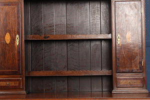 English Oak Inlaid Welsh Dresser c.1900