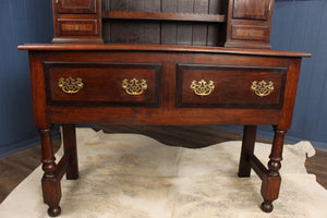 English Oak Inlaid Welsh Dresser c.1900