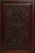 Load image into Gallery viewer, English Oak Carved Hanging Corner Cabinet c.1900