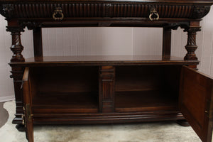 English Oak stamped Gillow & Co Server c.1890