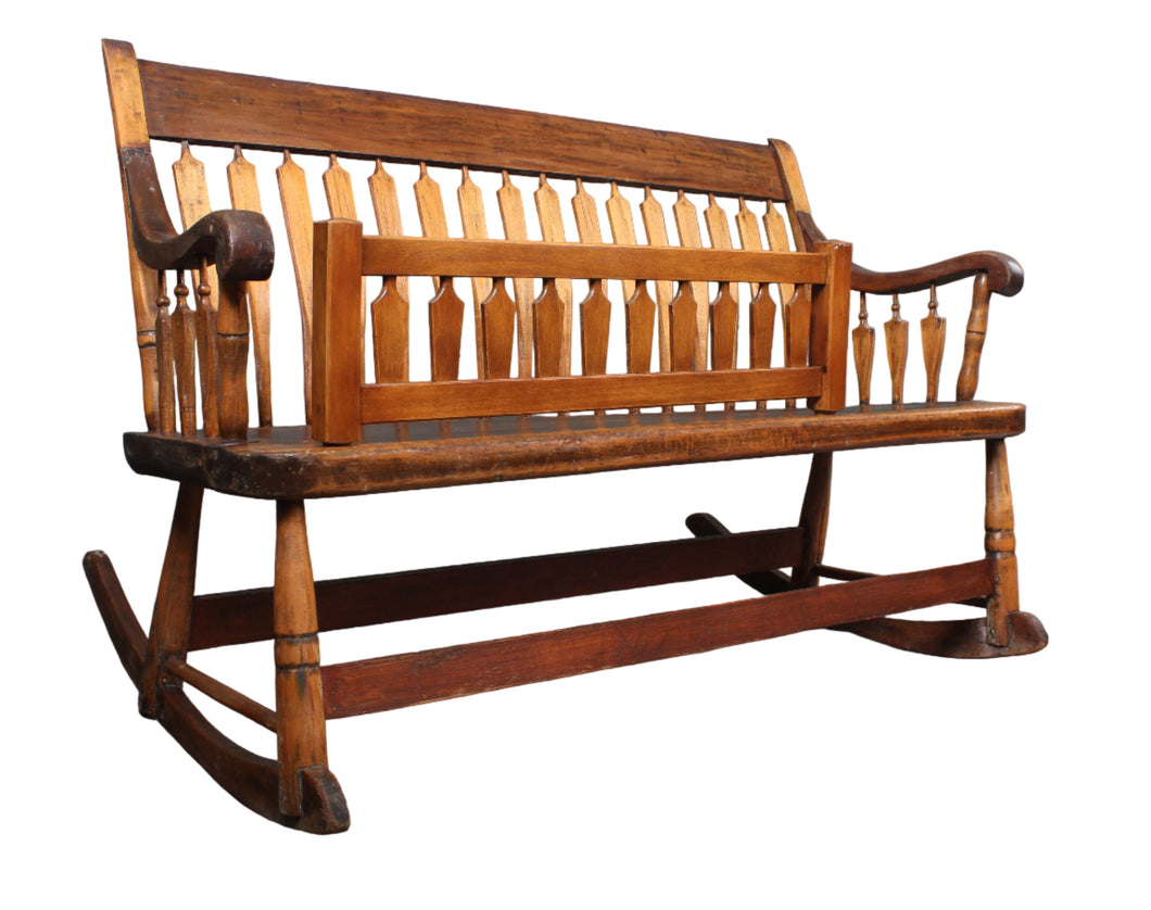 American Nanny Arrow Back Bench c.1900