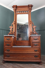 Load image into Gallery viewer, French Carved Walnut Dresser c.1880