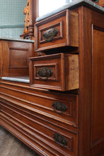 Load image into Gallery viewer, French Carved Walnut Dresser c.1880