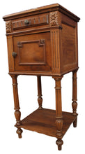 Load image into Gallery viewer, French Walnut MarbleTop Chevet c.1890