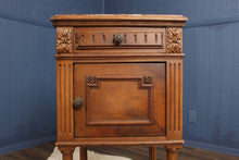 Load image into Gallery viewer, French Walnut MarbleTop Chevet c.1890