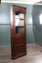 Load image into Gallery viewer, English Oak Corner Cabinet c.1950