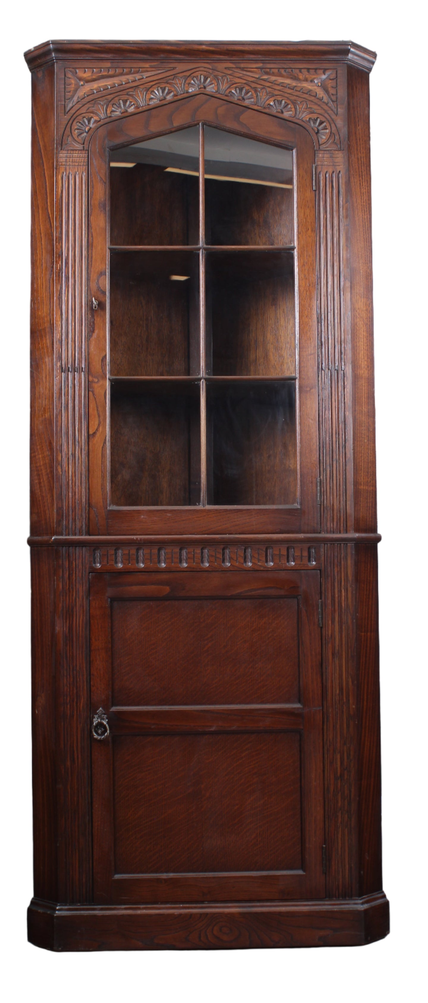 English Oak Corner Cabinet c.1950
