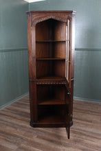 Load image into Gallery viewer, English Oak Corner Cabinet c.1950
