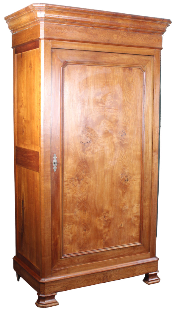 French Burl Walnut Armoire c.1870