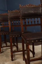 Load image into Gallery viewer, French Tooled Leather Chairs c.1890 (set of 6)