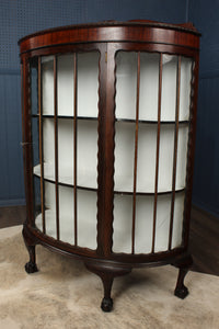 English Mahogany Display Cabinet c.1900