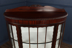 English Mahogany Display Cabinet c.1900