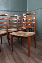 Load image into Gallery viewer, English G-Plan Danish Modern Afrormosia c.1960 Teak Set of 6
