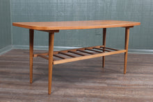 Load image into Gallery viewer, English Danish Modern Beech Coffee Table c.1960
