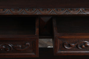 Handcarved Transformative French Oak Server c.1880