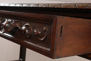 Handcarved Transformative French Oak Server c.1880