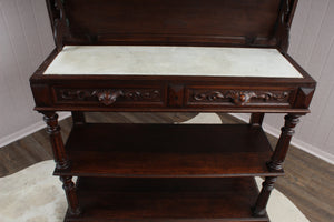 Handcarved Transformative French Oak Server c.1880