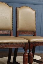 Load image into Gallery viewer, English Oak Chairs c.1920 set of 4