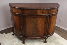 Load image into Gallery viewer, English Mahogany Demilune Cabinet c.1900