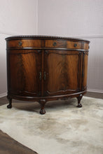 Load image into Gallery viewer, English Mahogany Demilune Cabinet c.1900