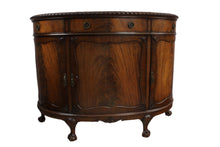 Load image into Gallery viewer, English Mahogany Demilune Cabinet c.1900