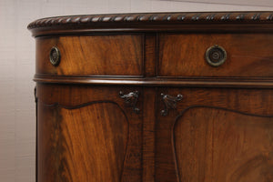 English Mahogany Demilune Cabinet c.1900