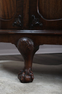 English Mahogany Demilune Cabinet c.1900