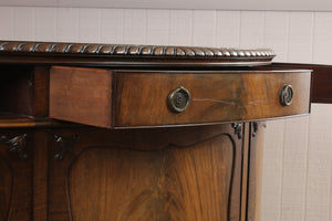 English Mahogany Demilune Cabinet c.1900