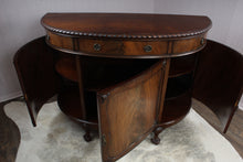 Load image into Gallery viewer, English Mahogany Demilune Cabinet c.1900