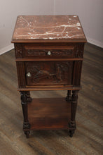 Load image into Gallery viewer, Carved French Oak Chevet c.1880