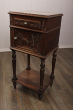 Load image into Gallery viewer, Carved French Oak Chevet c.1880