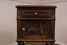 Load image into Gallery viewer, Carved French Oak Chevet c.1880