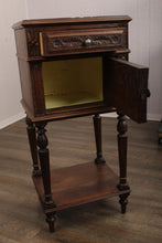 Load image into Gallery viewer, Carved French Oak Chevet c.1880