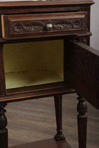 Carved French Oak Chevet c.1880