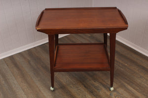 English Midcentury Teak Bar Cart c.1960