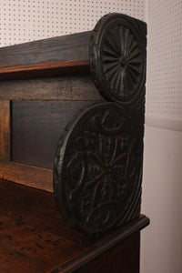 English Oak Bureau Bookcase c.1890