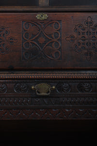 English Oak Bureau Bookcase c.1890