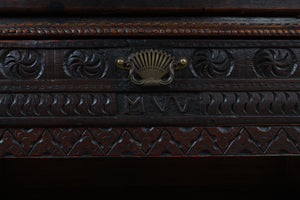 English Oak Bureau Bookcase c.1890