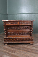 Load image into Gallery viewer, Superb French Oak Marble Top Chest c.1890