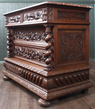 Load image into Gallery viewer, Superb French Oak Marble Top Chest c.1890