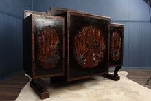 Load image into Gallery viewer, English Carved Japanned Sideboard c.1910
