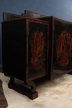 Load image into Gallery viewer, English Carved Japanned Sideboard c.1910