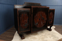 Load image into Gallery viewer, English Carved Japanned Sideboard c.1910