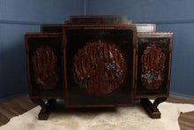 Load image into Gallery viewer, English Carved Japanned Sideboard c.1910