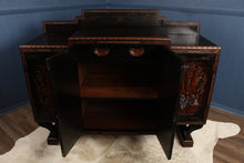 Load image into Gallery viewer, English Carved Japanned Sideboard c.1910