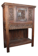 Load image into Gallery viewer, French Handcarved Oak Cupboard c.1880