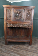 Load image into Gallery viewer, French Handcarved Oak Cupboard c.1880