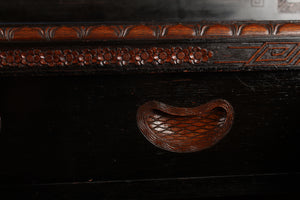 English Carved Japanned Sideboard c.1910